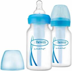 Dr. Brown's Шишета Dr. Brown's - Narrow-Neck Options, 120 ml, 2 броя, Сини (72239306314) - ozone