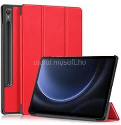 Gigapack Tok álló, bőr hatású (aktív FLIP, oldalra nyíló, TRIFOLD, asztali tartó, ceruza tartó) PIROS (GP-149335) (GP-149335)