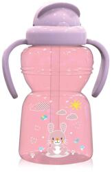 Lorelli Biberon Sport Lorelli cu Pai si Manere 325ml Animalute Pink (1020077 0002)