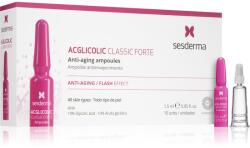 Sesderma Acglicolic Classic Forte Facial Ránctalanító és hidratáló szérum A. H. A. -val (Alpha Hydroxy Acids) 10x1.5 ml