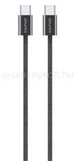 Awei CL-219T adatkábel Type-C - Type-C, 100cm, FEKETE (AWEI_CL-219T_B) (AWEI_CL-219T_B)