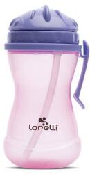 Lorelli Biberon Lorelli Sport cu Clips Lateral cu Pai Moale si Flexibil Capac de Protectie Rotativ 360ml Purple Pink (1023009 0005)