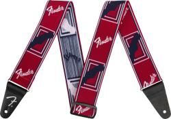 Fender Weighless Monogramm Strap Red/White/Blue