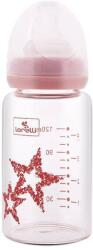 Lorelli Biberon din Sticla Lorelli cu Tetina Anticolici 120ml Pink (1020087 0003)