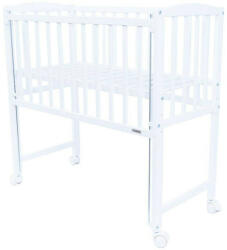 New Baby Patut din Lemn cu Laterala Culisanta New Baby Mateo 90x40cm Alb (51057)