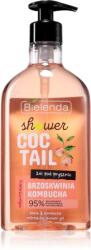 Bielenda Shower Coctail Peach + Kombucha felfrissítő tusfürdő gél regeneráló hatással 400 ml