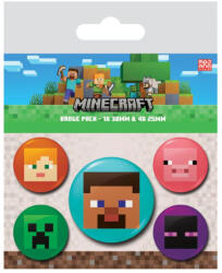 Pyramid MINECRAFT (FACES) kitűző szett (BP2400447)