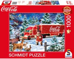 Schmidt Spiele Puzzle játék 1000 darabos Coca Cola karácsonyi kamion (57598)