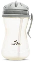 Lorelli Biberon Lorelli Sport cu Clips Lateral cu Pai Moale si Flexibil Capac de Protectie Rotativ 360Ml Grey Yellow (1023009 0006)