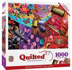 Masterpieces 1000 db-os puzzle - Quilted - Patchwork Gardens (72455) (72455)