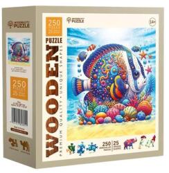 Wooden City 250 db-os fa puzzle - Egzotikus hal (HE0316-L) (HE0316-L)