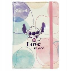 Stitch Jegyzetfüzet, A5, 80 lap, elasztikus zárással, Dictando, Fehér (75033PTR)