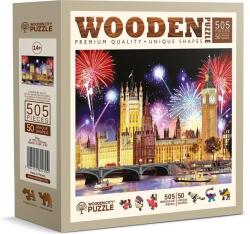 Wooden City 505 db-os fa puzzle - London éjjel (NB505-0006-L) (NB505-0006-L)