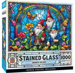 Masterpieces 1000 db-os puzzle - Stained Glass - Gnomish Delight (72504) (72504)