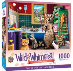 Masterpieces 1000 db-os puzzle - Wild & Whimsical - Bathtime Antics (72448) (72448)