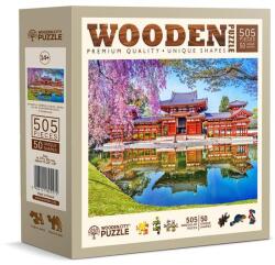 Wooden City 505 db-os fa puzzle - Byodo-In templom, Kyoto, Japán (NB505-0123-L) (NB505-0123-L)