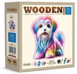 Wooden City 50 db-os fa puzzle - Boldog kiskutya (HE0207-M) (HE0207-M)