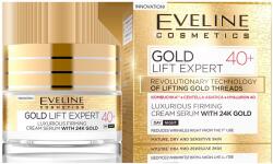 Eveline Cosmetics Eveline Gold Lift Expert Luxurious Firming Cream Serum 40+ Feszesítő szilárdító krém ráncok ellen 50 ml (EVE18189101)