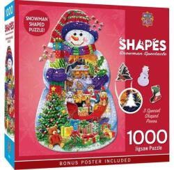 Masterpieces 1000 db-os puzzle - Shaped - Snowman Spectable (72444) (72444)