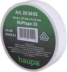 HAUPA Szigetelő szalag 15mm x 10m fehér H-263802 (263802)