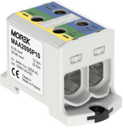 Morek Fővezeték sorkapocs 2x 95/2x95mm2 zöld/sárga/kék OTL95-2 Morek MAA2095P10 (MAA2095P10)