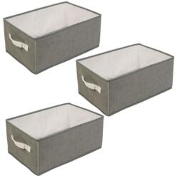 Mercaton 3 db-os készlet, Mercaton összecsukható doboz merev oldalfalakkal, max. 4 kg, 39 x 24 x 17 cm (MCT-GBZ-BW2077-X3)