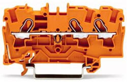 Wago 3 vezetékes átmenő sorkapocs 4 -mm2, narancssárga (2004-1302) (2004-1302)