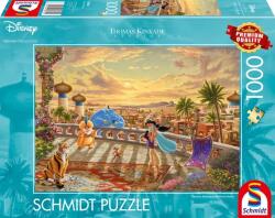 Schmidt Spiele Puzzle játék 1000 darabos Thomas Kinkade Studios: Disney Aladdin - Jázmin tánca a naplementében (58032)