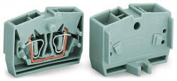 Wago 264-326 2 vezetékes középső sorkapocs, nyomógombok nélkül, 1 pólusú, 2, 5 mm2, CAGE CLAMP®, narancssárga (264-326)