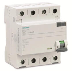 Siemens 5SV3344-6 FI-relé 40A 4P 30mA, A típus (5SV33446) - lumenet