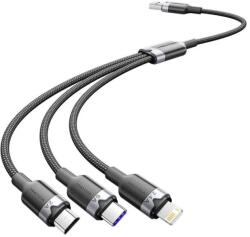 Vention USB 2.0 A - 3 az 1-ben 6 A kábelszellőztető CTRBG 1, 5 M (fekete) (INN-074180)