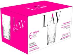 LAV Keops Long Drink 460ml koktélos pohár szett 6 darabos LV-KEO377F (deal-2423)