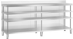 Royal Catering Bárpult - rozsdamentes acél - 250 x 60 x 115 cm - Royal Catering (RCSBW-8)