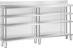 Royal Catering Bárpult - rozsdamentes acél - 200 x 30 x 115 cm - Royal Catering (RCSBW-5)