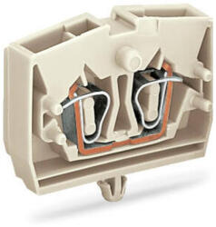 Wago 2 vezetékes sorkapocs megfelelő Ex e II alkalmazásokhoz nyomógombok nélkül, világosszürke (264-180) (264-180)