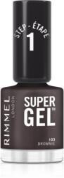 Rimmel Super Gel géles körömlakk UV/LED lámpa használata nélkül árnyalat 103 Brownie 12 ml