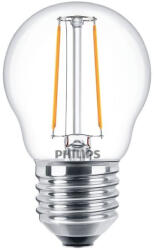 Philips LED kisgömb 2W E27 250lm 2700K meleg fehér fényforrás 300fok Ra80 230V Classic LEDluster átlátszó 929001238792 Philips (929001238792)