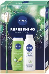Nivea Készlet: NIVEA Aloe & Hydration testápoló tej, 250 ml + NIVEA Citromfű és olaj tusfürdő, 250 ml