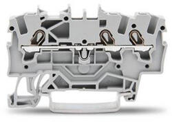 Wago 3 vezetékes átmenő sorkapocs1, 5 mm2, sárga (2001-1306) (2001-1306)