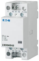 Eaton 248850 Z-SCH24/25-22 Installációs kontaktor, 2z+2ny, 25A (AC1), 24V AC (248850) - lumenet
