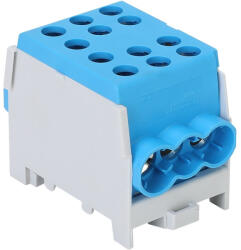 Tracon főáramköri leágazó kapocs, sínre szerelhető, kék 6-35mm2, 125A FLECU-35-25-3K (FLECU-35-25-3K)