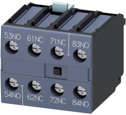 Siemens 3RH2911-1XA22-0MA0 segédérintkező, homlokra, 2NO+2NC, S00-S3-hoz, csavaros (3RH29111XA220MA0)