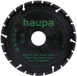 Haupa gyémánt vágótárcsa fémhez és többféle anyaghoz is, 125mm, 23073 (230731)