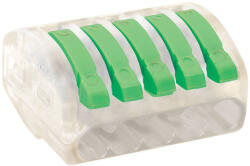 Tracon csavar nélküli vezetékösszekötő, nyitható átlátszó 0, 75-4mm2, 32A, 400VAC 5P OVOT2, 5-5 (OVOT2,5-5)