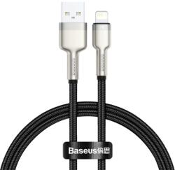 Baseus Cablu Date si Incarcare Baseus USB-A - Lightning Cafule Metal Series 18W 0.25m Negru