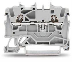 Wago 2 vezetékes átmenő sorkapocs 1, 5 mm2, sárga (2001-1206) (2001-1206)
