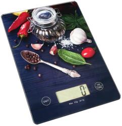 Rosberg Konyhai mérleg Rosberg Premium RP51651KD Peppers, 5 kg, TARA, Üveg, Paprika, Fekete