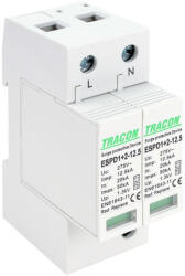 Tracon AC típusú T1+T2 túlfeszültség levezető cserélhető betéttel ESPD1+2-12.5-2P (ESPD1+2-12.5-2P)