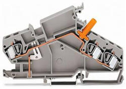 Wago 3 vezetékes átmenő sorkapocs 6 mm2, szürke (282-865) (282-865)