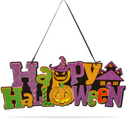 Globiz International Kft Halloween-i dekoráció - " Happy Halloween" - akasztható - 42, 5 x 18 cm (56572)